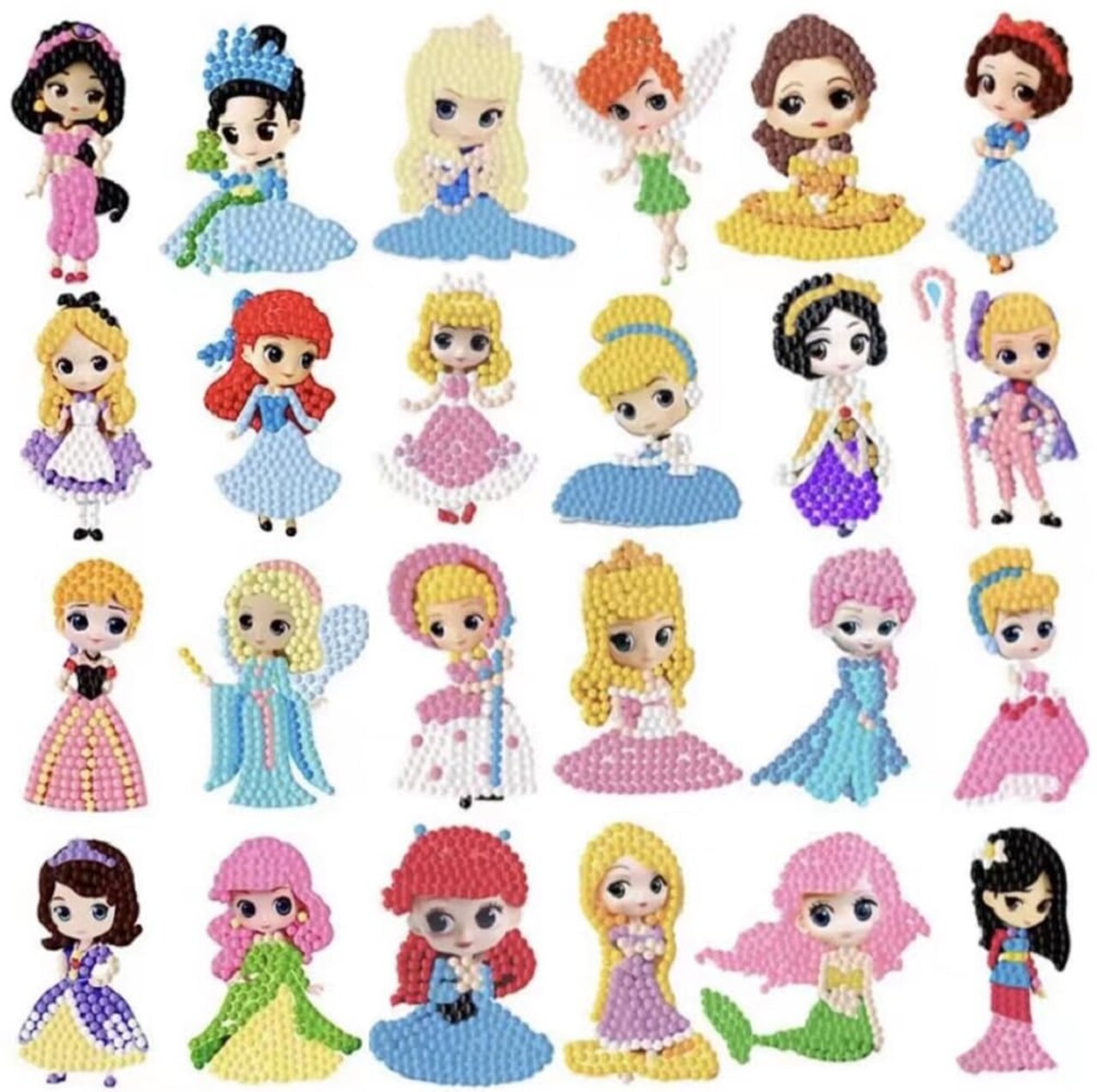 Diamond Art Kits for Kids & Girls & Boys, Arts & Crafts for Kids Ages 4-8,Craft Kits for Ages 8-12, Mosaics Bead Art,Painting Kits,Princess Gem Art Kits for Grils Boy Birthday Party Gift Toy
